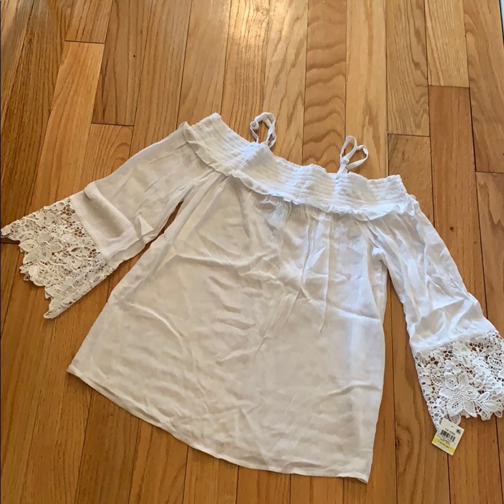 INC off the shoulder top with straps